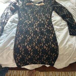 Vintage Black Lace Dress
